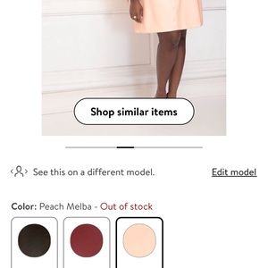 Eloquii Faux Leather Pink Dress